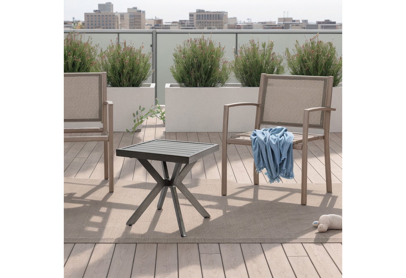 STILVORA Beistelltisch aus Aluminium,Quadrat Couchtisch Beistelltisch für Patio&Hinterhof STILVORA Beistelltisch aus Aluminium,Quadrat Couchtisch Beistelltisch für Patio&Hinterhof von STILVORA
