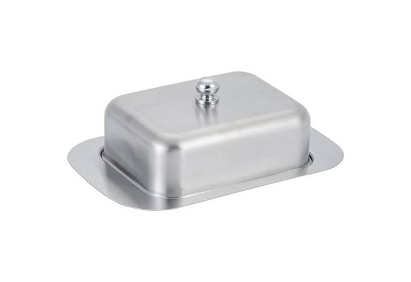 STILVORA Butterdose Butterplatte Edelstahl Butterplatte mit Deckel für Butteraufbewahrung, Edelstahl, (Butterplatte Dessertteller 19 x 12.4 x 4.3 cm mit Griff, 1-tlg., Lebensmittelbehälter, mit Deckel, spülmaschinenfest, 250 g Butter), für Butter Kuchen Desserts Brot und kleinen Früchten Käse usw STILVORA Butterdose Butterplatte Edelstahl Butterplatte mit Deckel für Butteraufbewahrung, Edelstahl, (Butterplatte Dessertteller 19 x 12.4 x 4.3 cm mit Griff, 1-tlg., Lebensmittelbehälter, mit Deckel, spülmaschinenfest, 250 g Butter), für Butter Kuchen Desserts Brot und kleinen Früchten Käse usw von STILVORA