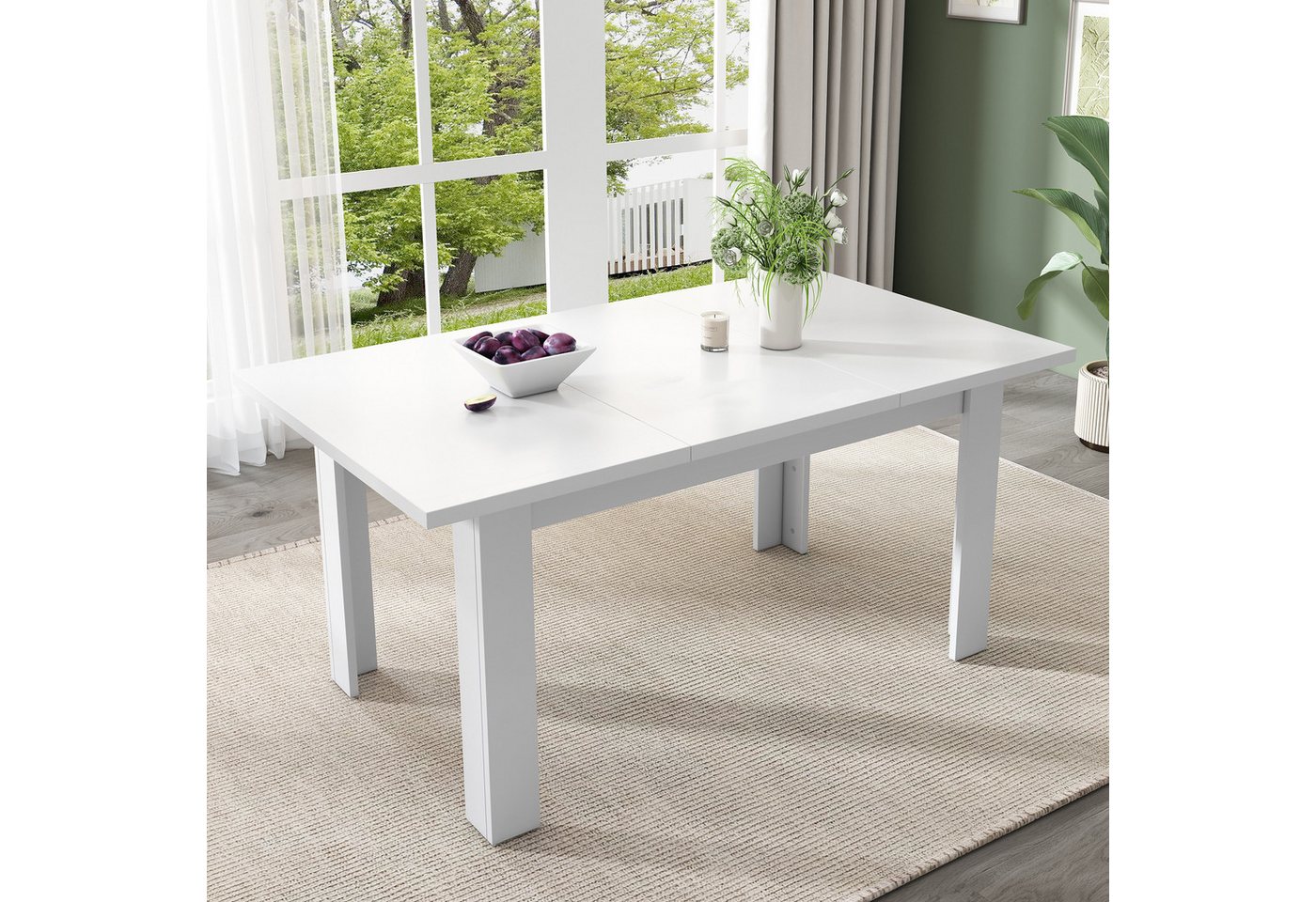 STILVORA Esstisch 120×70cm mit Stauraum,Rechteckiger-Küchentisch,Platzsparend,Weiß (Kaffee-Freizeittisch, Computertisch, Stehtisch, 1-St., mit Versteckter Stauraum), leichtgängigen Öffnungs- und Schließstruktur von STILVORA