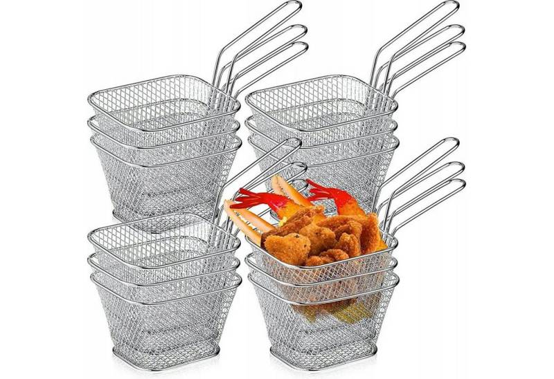 STILVORA Frittiereinsatz Frittierkorb aus Edelstahl,Frittierbehälter mit Griff für pommes STILVORA Frittiereinsatz Frittierkorb aus Edelstahl,Frittierbehälter mit Griff für pommes von STILVORA