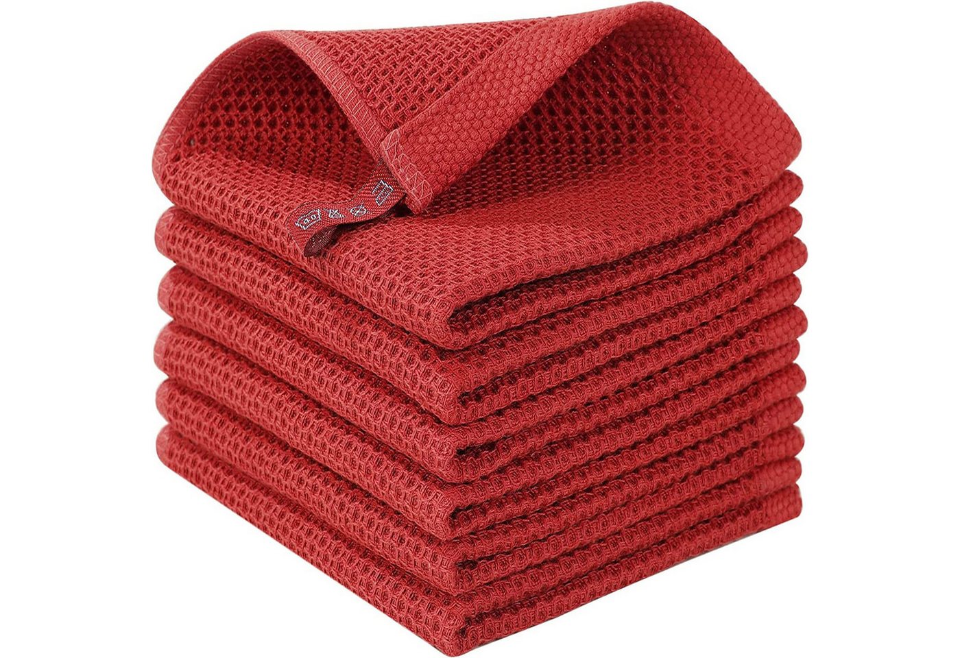 STILVORA Geschirrtuch 6-teiliges Küchentuch Set Mit Schlaufe 100% Baumwolle Geschirrtuch Set, (Handtücher 4er 34x73cm oder 6er Set 34x34cm, 6-tlg., Reinigungszubehör Reinigungstuch), 100 % Baumwolle Dick Weich saugstark langlebig von STILVORA