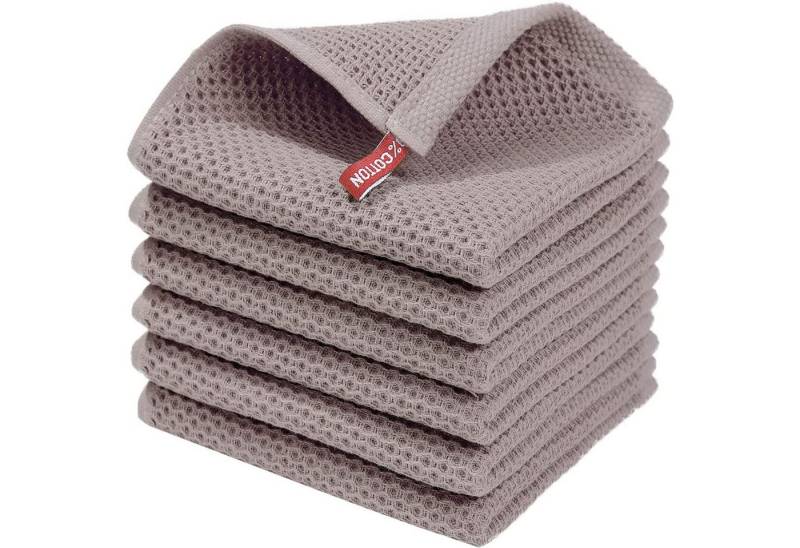 STILVORA Geschirrtuch 6-teiliges Küchentuch Set Mit Schlaufe 100% Baumwolle Geschirrtuch Set, (Handtücher 4er 34x73cm oder 6er Set 34x34cm, 6-tlg., Reinigungszubehör Reinigungstuch), 100 % Baumwolle Dick Weich saugstark langlebig von STILVORA