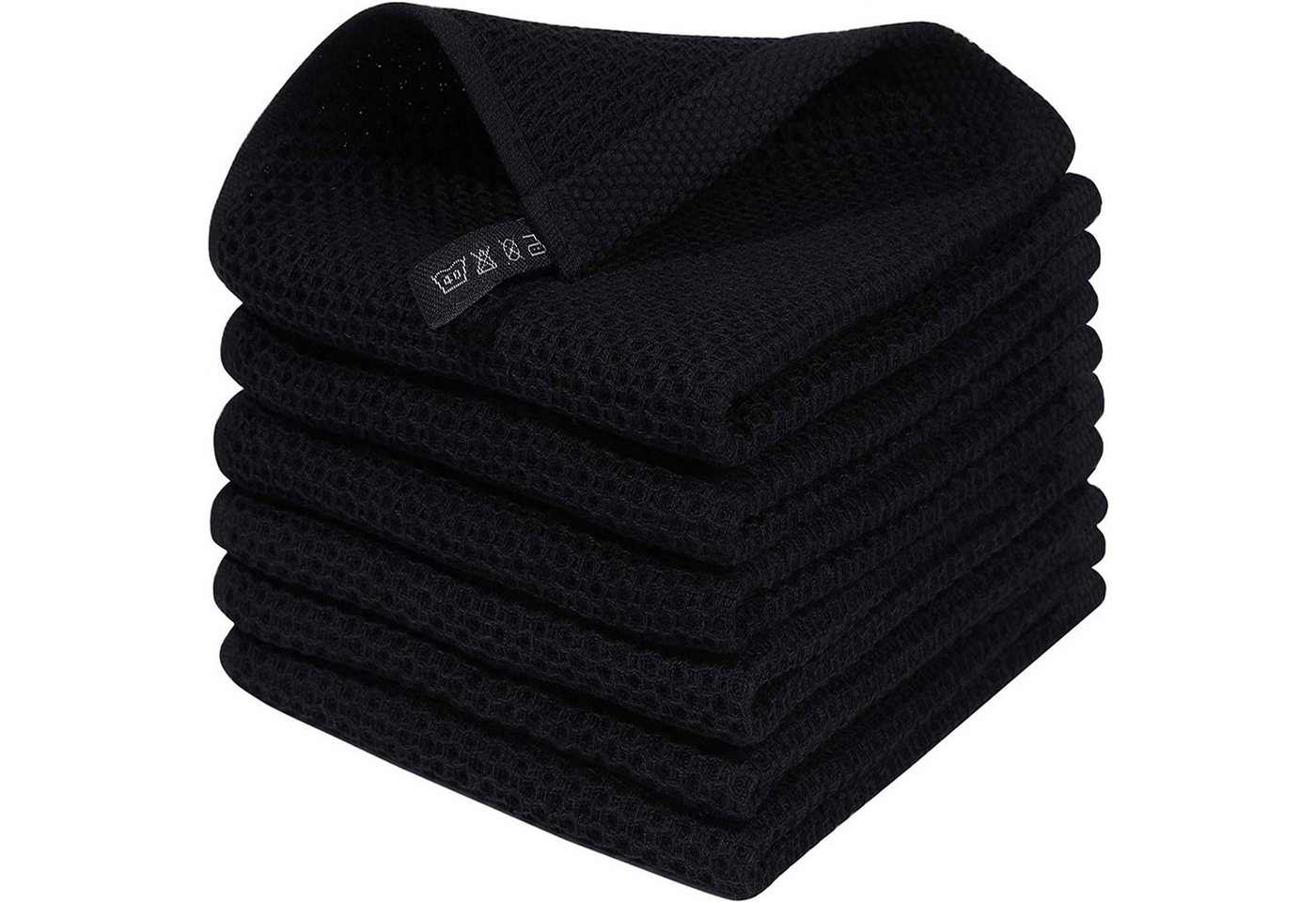 STILVORA Geschirrtuch 6-teiliges Küchentuch Set Mit Schlaufe 100% Baumwolle Geschirrtuch Set, (Handtücher 4er 34x73cm oder 6er Set 34x34cm, 6-tlg., Reinigungszubehör Reinigungstuch), 100 % Baumwolle Dick Weich saugstark langlebig von STILVORA