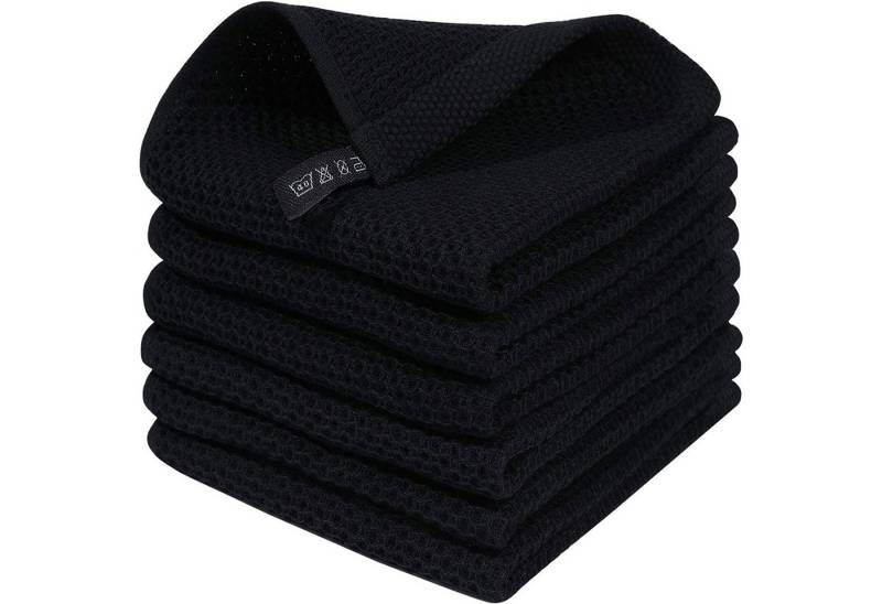 STILVORA Geschirrtuch 6-teiliges Küchentuch Set Mit Schlaufe 100% Baumwolle Geschirrtuch Set, (Handtücher 4er 34x73cm oder 6er Set 34x34cm, 6-tlg., Reinigungszubehör Reinigungstuch), 100 % Baumwolle Dick Weich saugstark langlebig von STILVORA