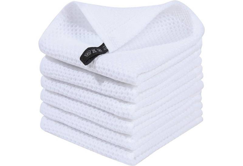 STILVORA Geschirrtuch 6-teiliges Küchentuch Set Mit Schlaufe 100% Baumwolle Geschirrtuch Set, (Handtücher 4er 34x73cm oder 6er Set 34x34cm, 6-tlg., Reinigungszubehör Reinigungstuch), 100 % Baumwolle Dick Weich saugstark langlebig von STILVORA