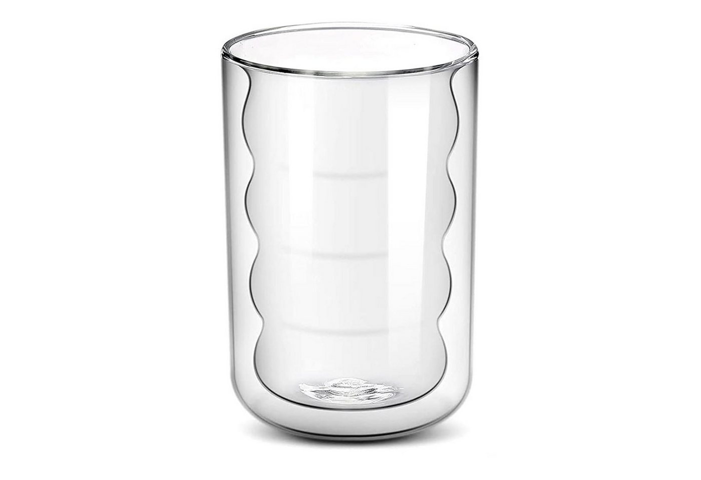 STILVORA Glas Doppelwand-Glas 350ml Trinkglas Wasserglas Saftglas Kristallglas, für Spiralförmig Kaffeegläser Espressotassen Kaffeebecher von STILVORA