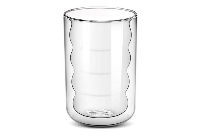 STILVORA Glas Doppelwand-Glas 350ml Trinkglas Wasserglas Saftglas Kristallglas, für Spiralförmig Kaffeegläser Espressotassen Kaffeebecher von STILVORA