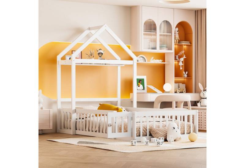 STILVORA Kinderbett 90x200 Babybett mit Matratze, Bettgestell mit Stauraum & Lattenrost (90 x 200 cm), ohne Matratze von STILVORA