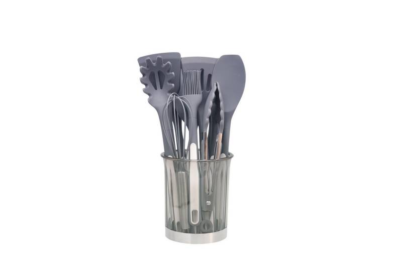 STILVORA Kochbesteck-Set 12er Silikon Küchenutensilien Küchenhelfer-set,Kochbesteck-set (Gesund Silikon Kochset Antihaft Hitzebeständig mit Utensilienhalter, 12-tlg., Silikonspatel, Kochlöffel, Utensilien-Set, BPA-frei, Kochutensilien), Spülmaschinengeeignet Kochzubehör für kochen und backen von STILVORA