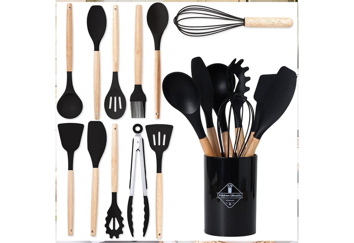 STILVORA Kochbesteck-Set 12er Silikon Küchenutensilien Küchenhelfer-set,Kochbesteck-set STILVORA Kochbesteck-Set 12er Silikon Küchenutensilien Küchenhelfer-set,Kochbesteck-set von STILVORA