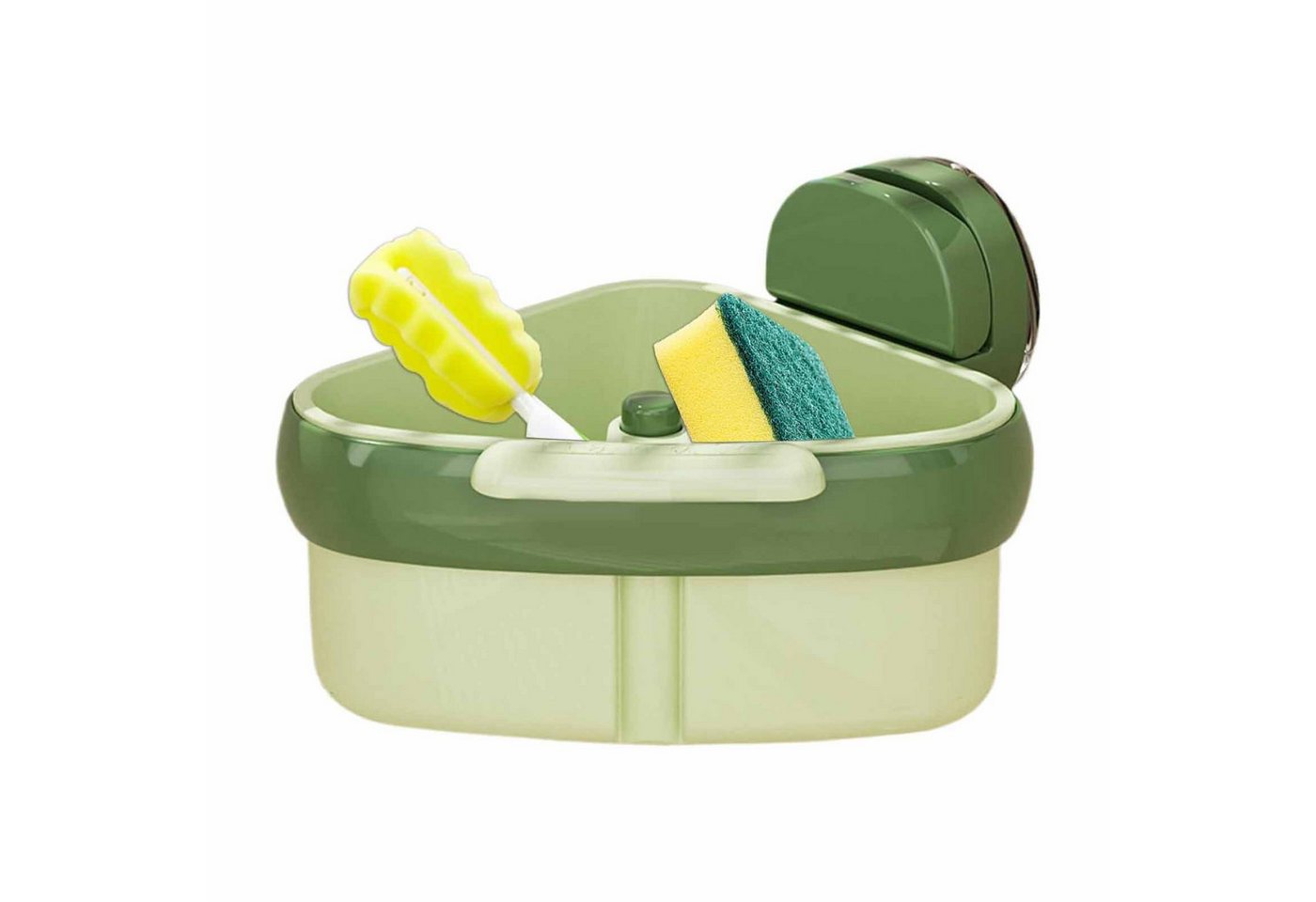 STILVORA Küchensieb Abtropfkorb abnehmbarer Abtropfgestell Geschirrabtropfer mit Saugnäpfe, Kunststoff, (mit Intim-Dreieck-Design automatischer Entleerung abnehmbar, 1-St., ideal zur Aufbewahrung von Schwämmen Bürsten und Küchenzubehör), Abfluss-Filter Küchenzubehör für Speisereste Schwämme von STILVORA