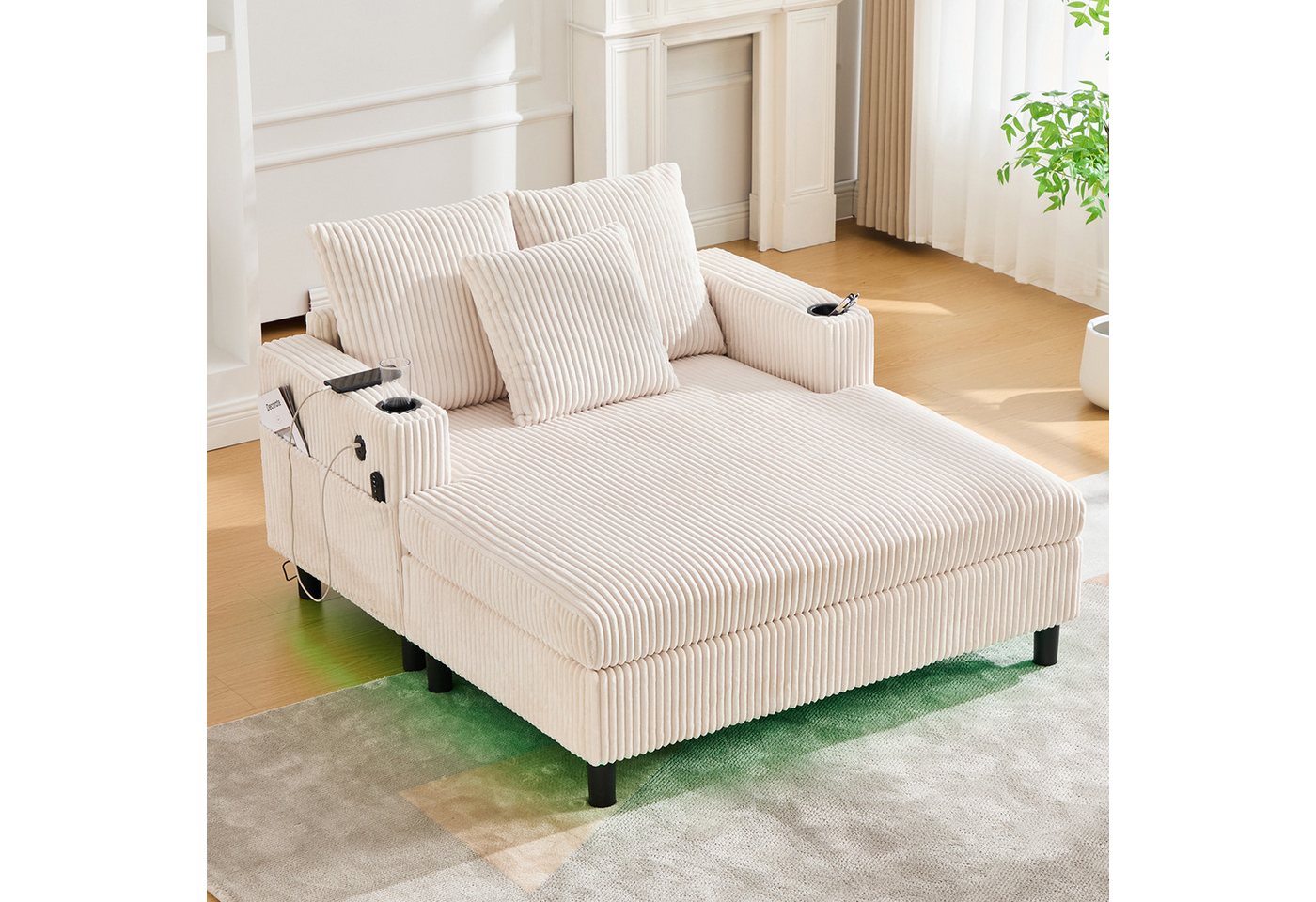 STILVORA Relaxsessel Liegestuhl Loungesessel mit Getränkehaltern,Sessel mit USB&LED STILVORA Relaxsessel Liegestuhl Loungesessel mit Getränkehaltern,Sessel mit USB&LED von STILVORA