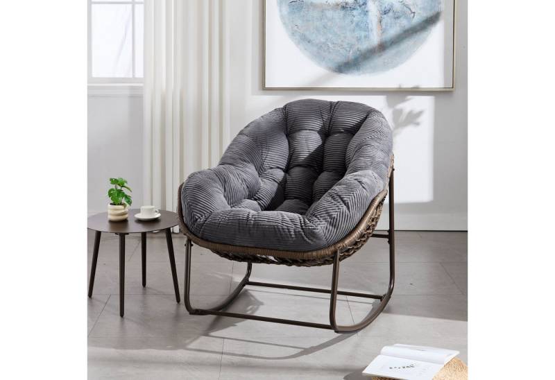 STILVORA Schaukelstuhl mit Stahlrahmen,Schaukelsessel Sitzschaukel mit Rattan-Design STILVORA Schaukelstuhl mit Stahlrahmen,Schaukelsessel Sitzschaukel mit Rattan-Design von STILVORA