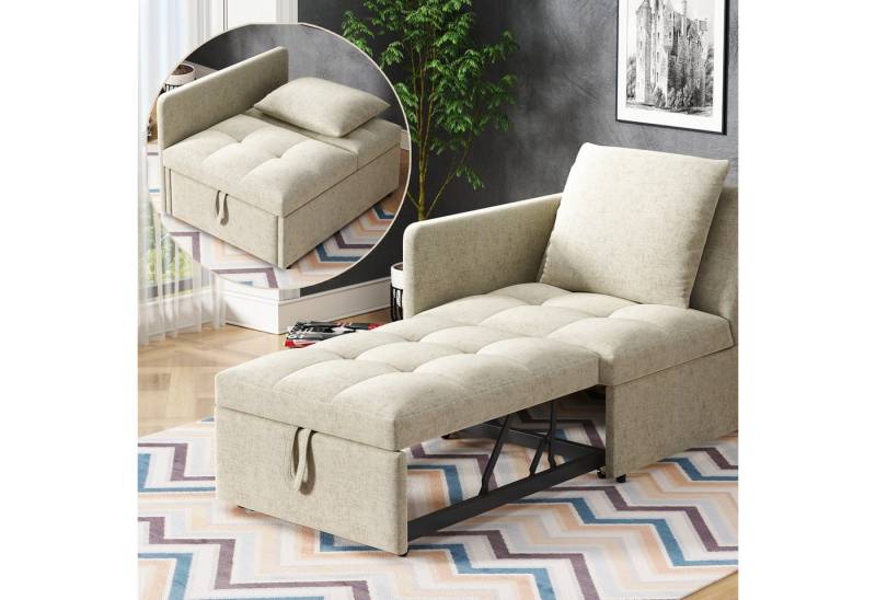 STILVORA Schlafsofa 3 in 1 Polsterbett mit verstellbare Rückenlehne,Couch mit Bettfunktion von STILVORA