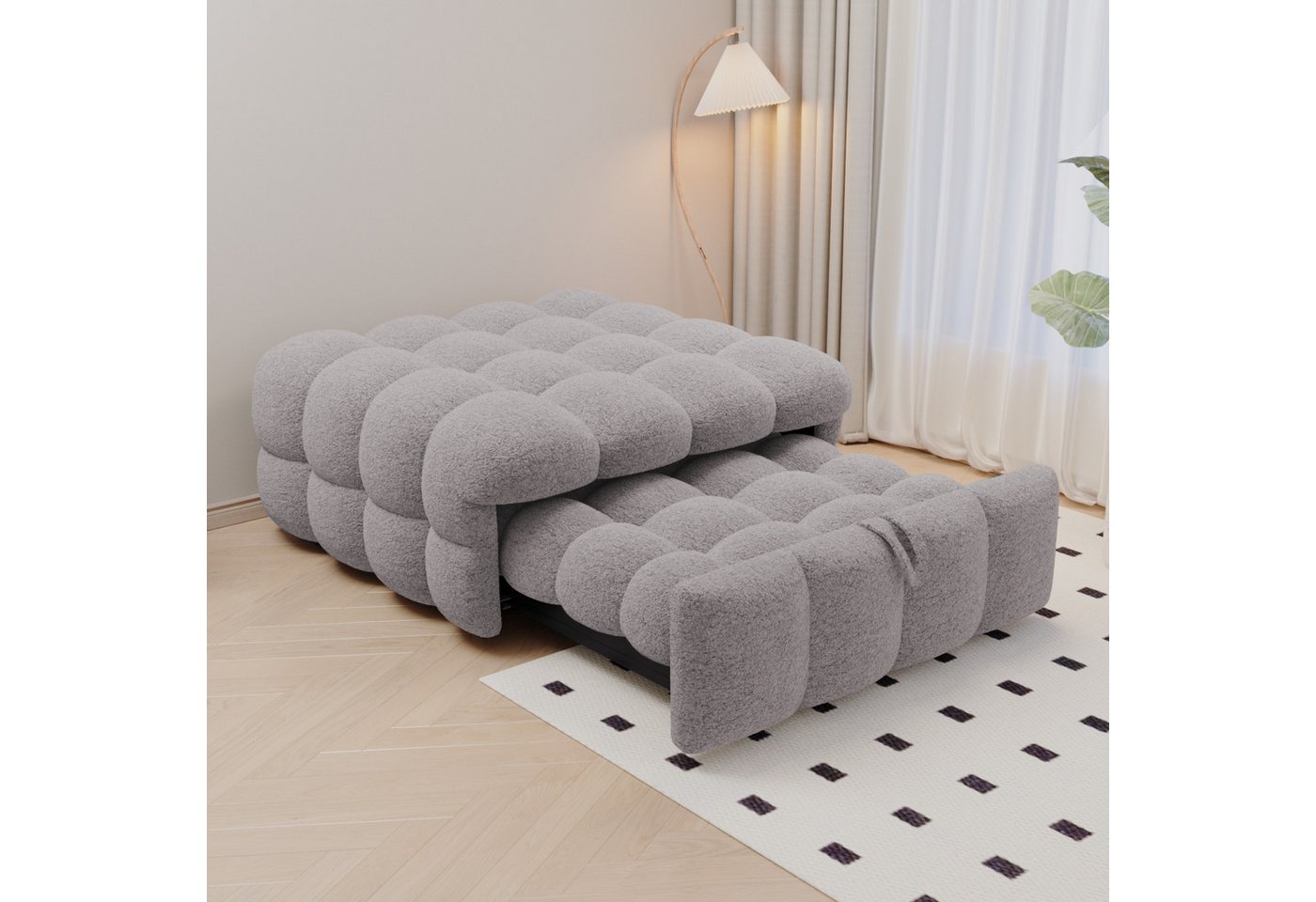 STILVORA Schlafsofa Ausziehbares sofa mit bettfunktion,sofas wohnzimmer,Puffy-Bett,grau STILVORA Schlafsofa Ausziehbares sofa mit bettfunktion,sofas wohnzimmer,Puffy-Bett,grau von STILVORA