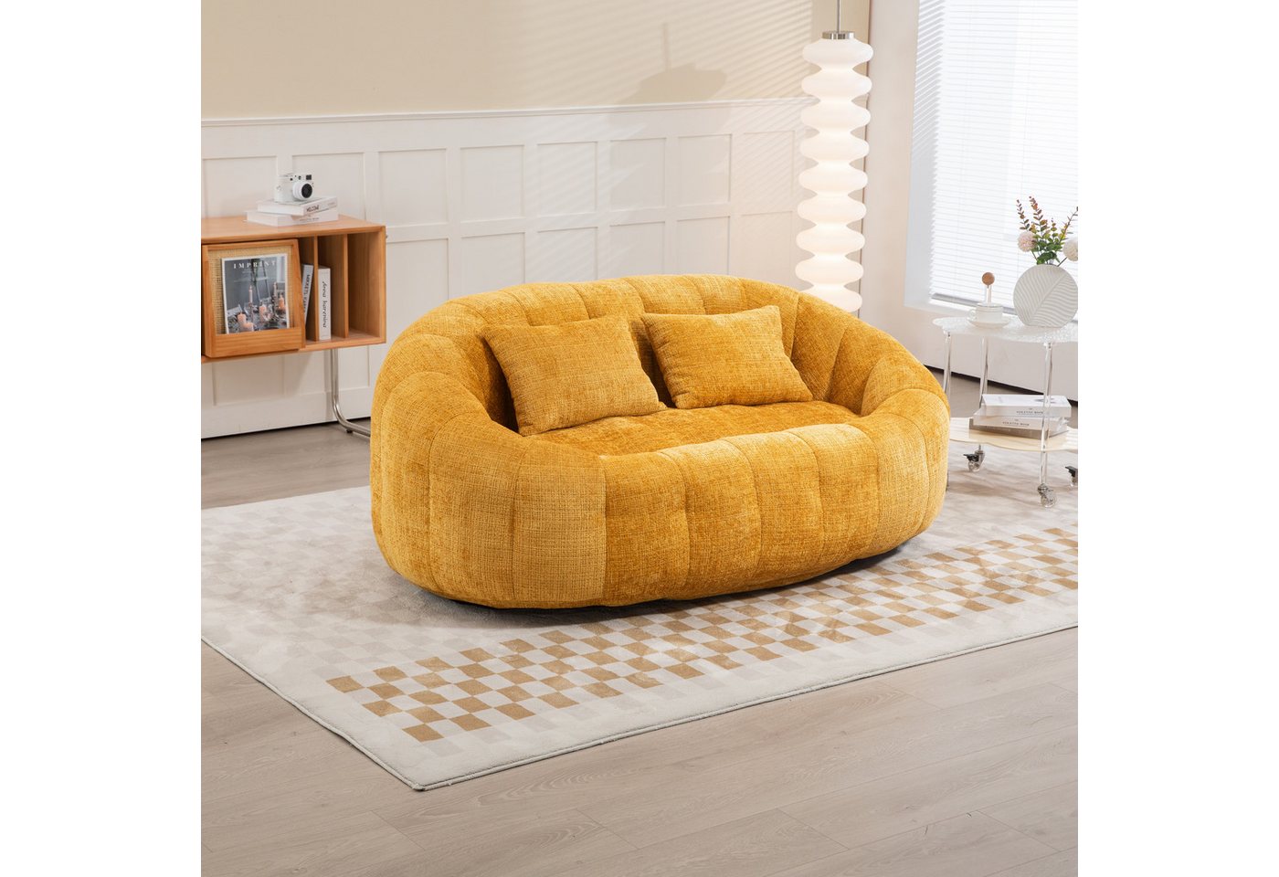 STILVORA Schlafsofa Indoor & Outdoor Sitzsack 2-Sitzer-bean bag sofa mit hohen Rücken, Bean Bag Sofa für Erwachsene und Kinder – Lazy Sofa mit Memory-Schaum, Chenille-Stoff – Komfortabler Stuhl für Wohnzimmer, Schlafzimmer & Freizeit, 150 kg Kapazität – Ohne Montage, sofort einsatzbereit, mit Relaxfunktion STILVORA Schlafsofa Indoor & Outdoor Sitzsack 2-Sitzer-bean bag sofa mit hohen Rücken, Bean Bag Sofa für Erwachsene und Kinder – Lazy Sofa mit Memory-Schaum, Chenille-Stoff – Komfortabler Stuhl für Wohnzimmer, Schlafzimmer & Freizeit, 150 kg Kapazität – Ohne Montage, sofort einsatzbereit, mit Relaxfunktion von STILVORA