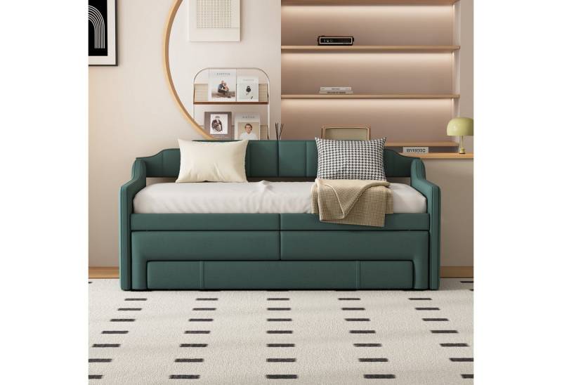 STILVORA Schlafsofa Polsterbett 90x200 mit Schubladen,Tagesbett ausziehbar ohne matratze, ohne Matratze von STILVORA