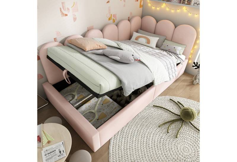 STILVORA Schlafsofa Schlafsofa 90x200cm Tagesbett ausziehbar mit Bettkasten Daybettt, Daybett, Tagesbett, Schlafsofa 1 Teile, 90x200 cm von STILVORA