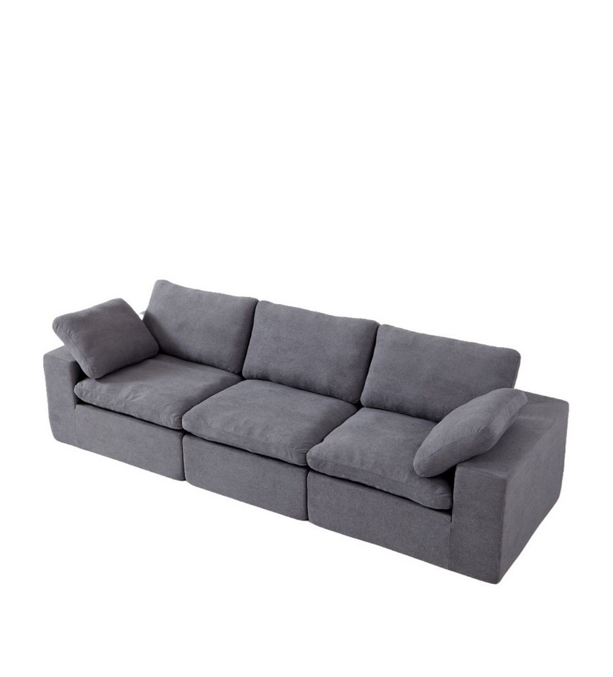 STILVORA Schlafsofa aus Flannelette,Klappsofa Bodensofa mit Kissen&Rückenlehne,Grau STILVORA Schlafsofa aus Flannelette,Klappsofa Bodensofa mit Kissen&Rückenlehne,Grau von STILVORA