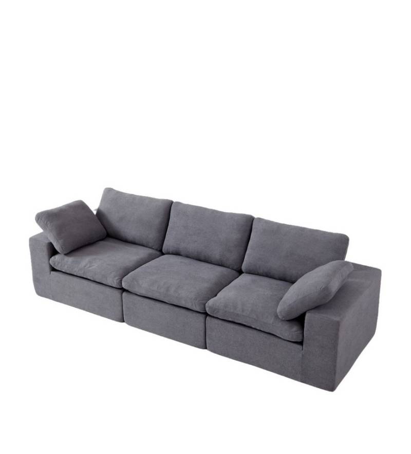 STILVORA Schlafsofa aus Flannelette,Klappsofa Bodensofa mit Kissen&Rückenlehne,Grau STILVORA Schlafsofa aus Flannelette,Klappsofa Bodensofa mit Kissen&Rückenlehne,Grau von STILVORA