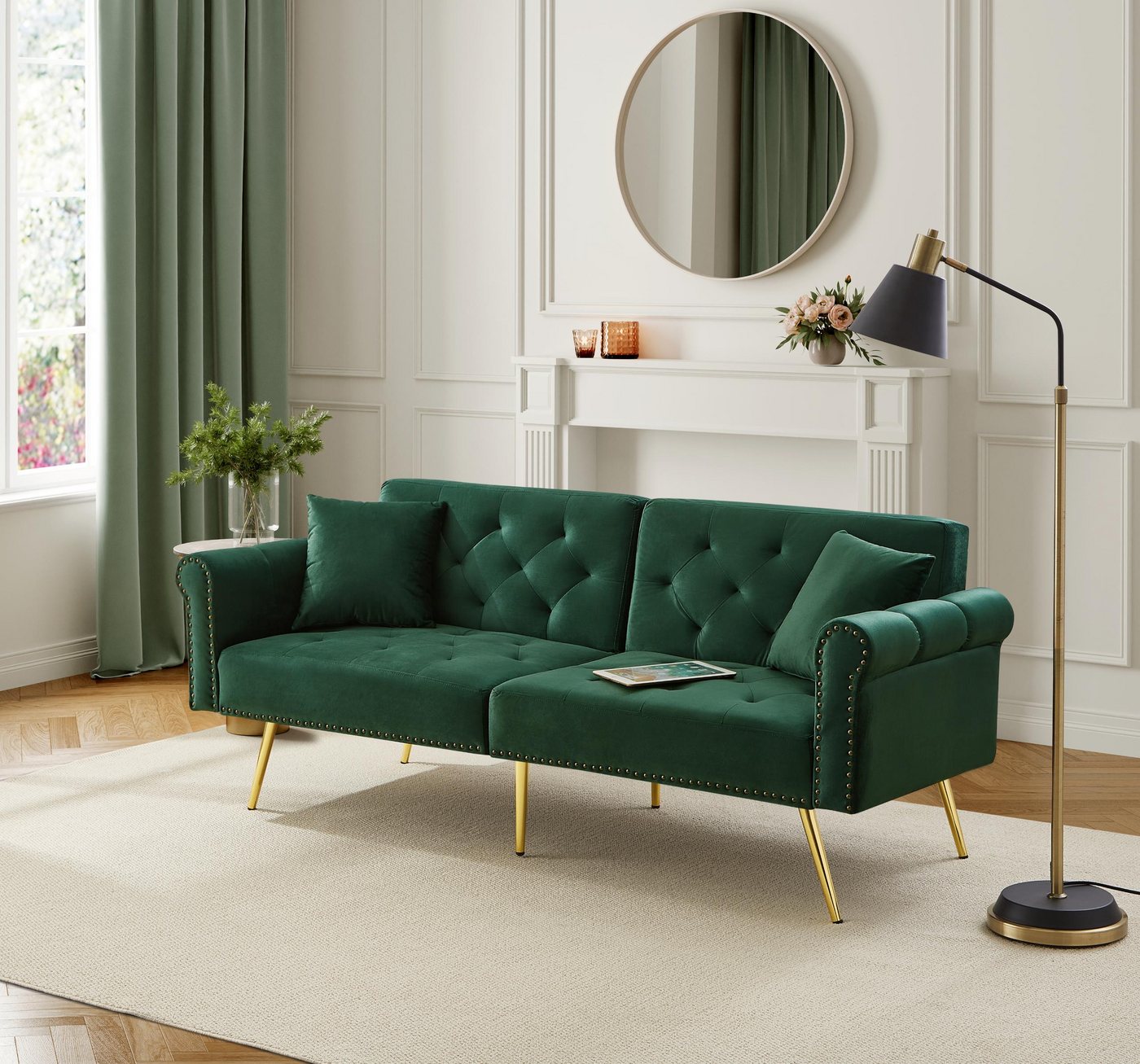 STILVORA Schlafsofa couch mit schlaffunktion,2-Sitzer sofas mit Verstellbare Rückenlehne, Wohnzimmersofa 1 Teile, Samtbezug, Rückenlehne mit 3-stufiger Verstellung STILVORA Schlafsofa couch mit schlaffunktion,2-Sitzer sofas mit Verstellbare Rückenlehne, Wohnzimmersofa 1 Teile, Samtbezug, Rückenlehne mit 3-stufiger Verstellung von STILVORA
