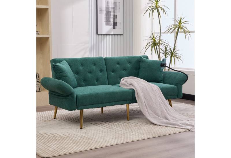 STILVORA Schlafsofa mit Handyhalter,Zweisitzer Relaxsofa mit verstellbarer Rückenlehne von STILVORA