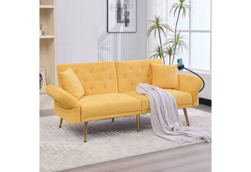 STILVORA Schlafsofa mit Handyhalter,Zweisitzer Relaxsofa mit verstellbarer Rückenlehne von STILVORA