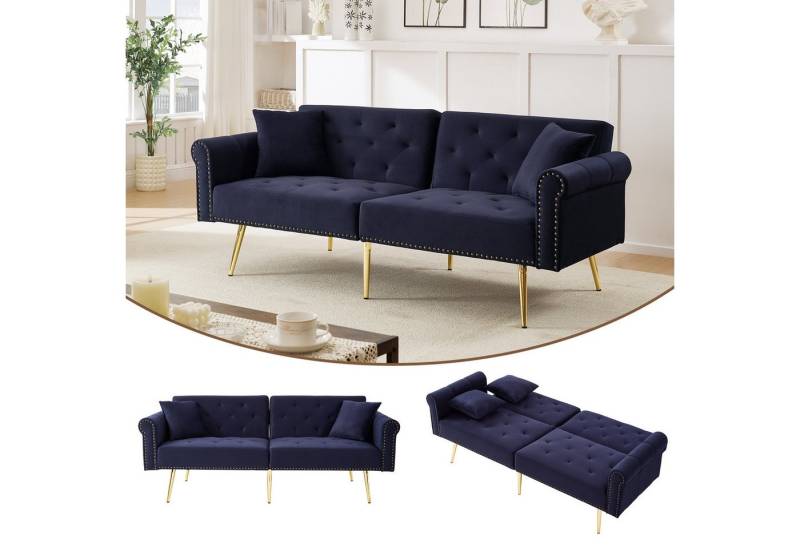 STILVORA Schlafsofa mit Kissen&Rückenlehne verstellbar,Zweisitzer Relaxsofa aus Samtbezug, Wohnzimmersofa 1 Teile, Samtbezug, Rückenlehne mit 3-stufiger Verstellung STILVORA Schlafsofa mit Kissen&Rückenlehne verstellbar,Zweisitzer Relaxsofa aus Samtbezug, Wohnzimmersofa 1 Teile, Samtbezug, Rückenlehne mit 3-stufiger Verstellung von STILVORA