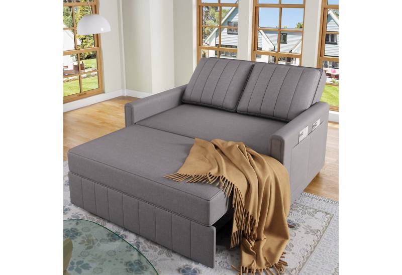 STILVORA Schlafsofa mit Schlaffunktion,sofas wohnzimmer mit verstellbare Rückenlehne,grau, Polstersofa, Schlafcouch, Gästebett, Sofa 1 Teile, mit Schlaffunktion,verstellbare Rückenlehne von STILVORA
