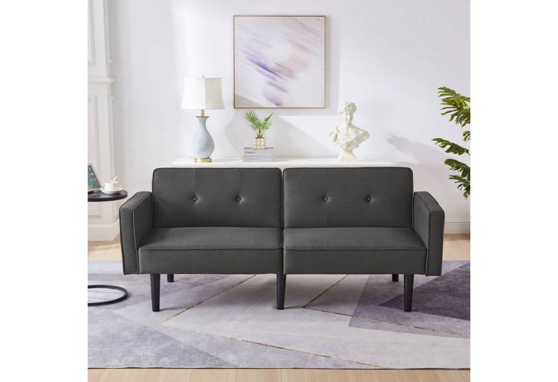 STILVORA Schlafsofa mit bettfunktion,Zweisitzer-verstellbare Sofabett mit schlaffunktion, 2-in-1-Sofabett, Zweisitzer-Sofa, Schlafcouch, Polstersofa 1 Teile, unabhängig verstellbare Doppelrückenlehnen von STILVORA