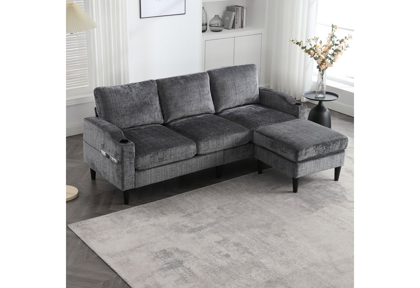 STILVORA Schlafsofa mit bettfunktion,schlafsofa wohnzimmer,sofa mit Hocker & Stauraum STILVORA Schlafsofa mit bettfunktion,schlafsofa wohnzimmer,sofa mit Hocker & Stauraum von STILVORA