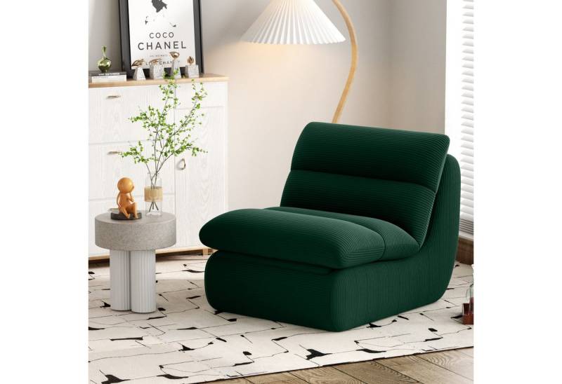 STILVORA Sitzsack Relaxsessel cord Lazy sofa kleine sofa mit Abnehmbares Kissen,grün von STILVORA