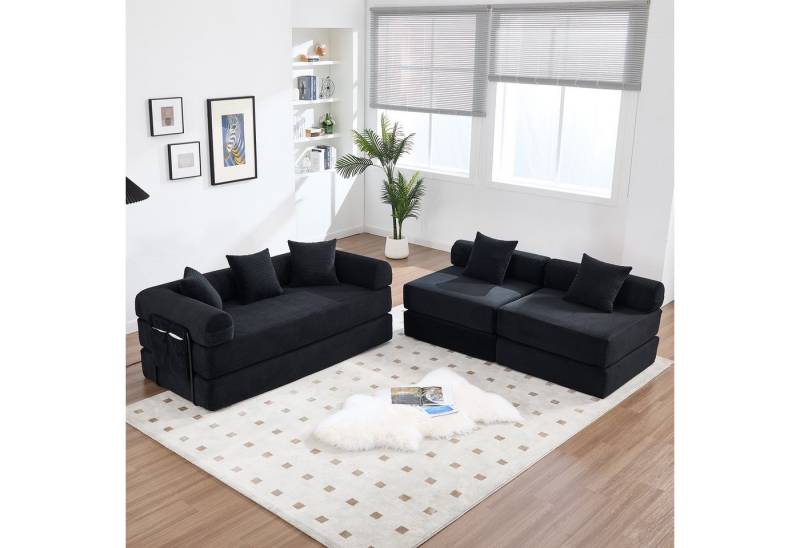 STILVORA Sofa mit Seitentaschen,Klappsofa Relaxsofa frei kombinierbar,Corduroy, mit Stauraum und modularer Funktion, individuell kombinierbare Module STILVORA Sofa mit Seitentaschen,Klappsofa Relaxsofa frei kombinierbar,Corduroy, mit Stauraum und modularer Funktion, individuell kombinierbare Module von STILVORA