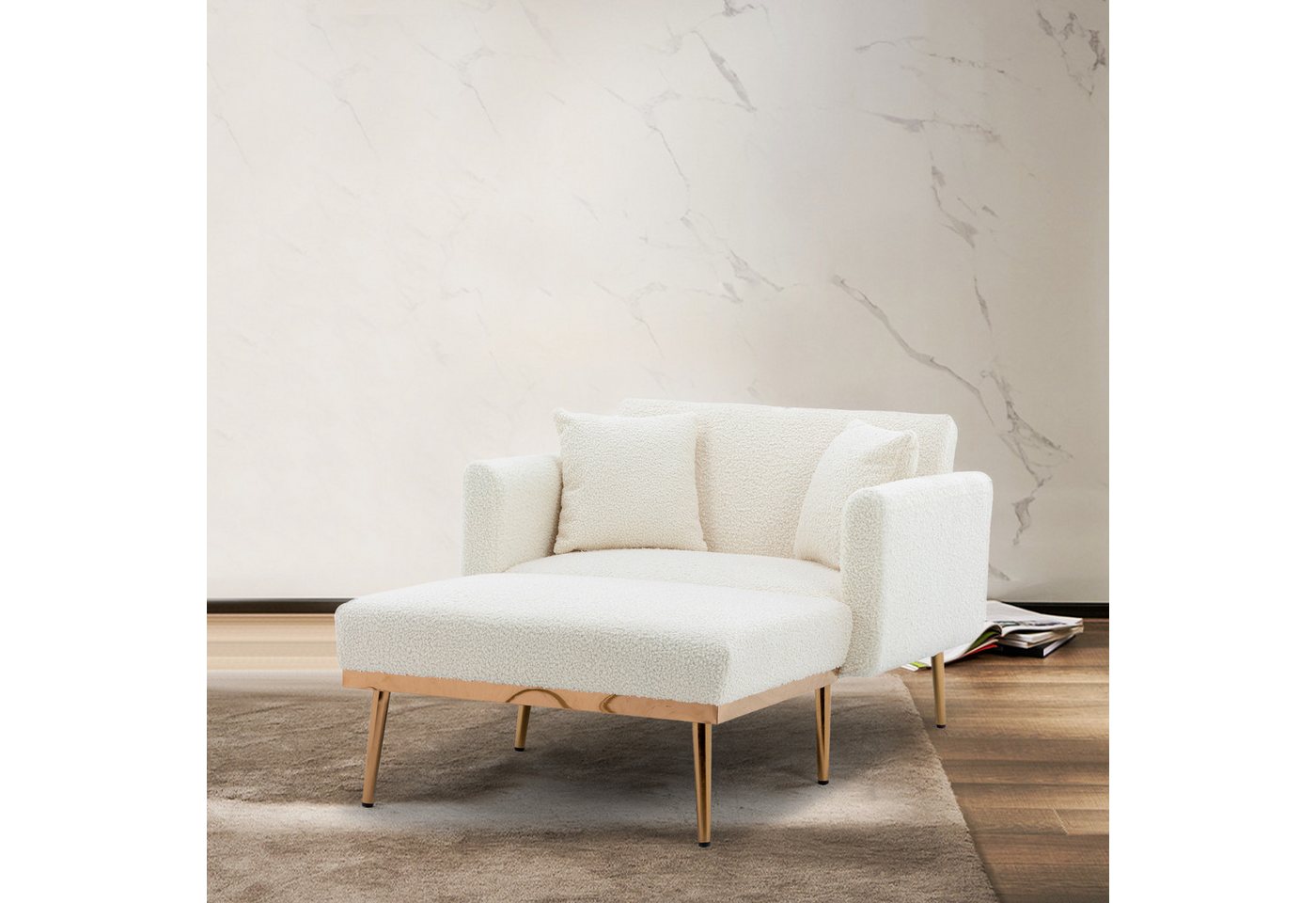 STILVORA Sofa mit bettfunktion,Relaxsessel mit liegefunktion,verstellbare Klappsofa, Verstellbarer Ruhesessel mit 3 Positionen, Komfortable Polsterung, Armlehnen und Kissen STILVORA Sofa mit bettfunktion,Relaxsessel mit liegefunktion,verstellbare Klappsofa, Verstellbarer Ruhesessel mit 3 Positionen, Komfortable Polsterung, Armlehnen und Kissen von STILVORA