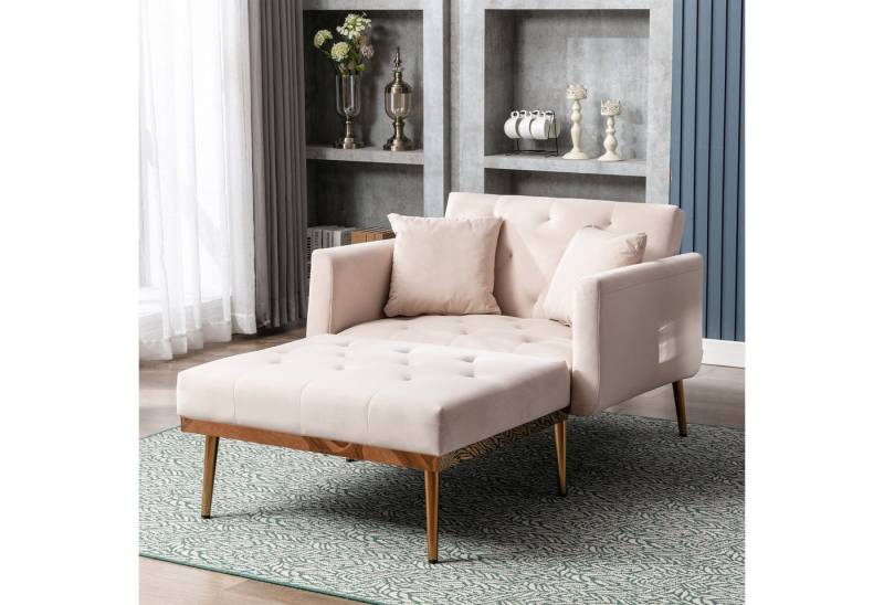 STILVORA Sofa mit bettfunktion,Relaxsessel mit liegefunktion,verstellbare Klappsofa, Verstellbarer Ruhesessel mit 3 Positionen, Komfortable Polsterung, Armlehnen und Kissen von STILVORA