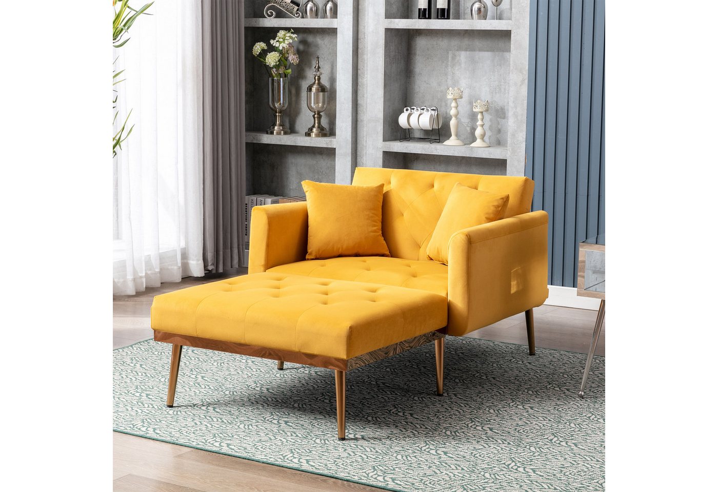 STILVORA Sofa mit bettfunktion,Relaxsessel mit liegefunktion,verstellbare Klappsofa, Verstellbarer Ruhesessel mit 3 Positionen, Komfortable Polsterung, Armlehnen und Kissen STILVORA Sofa mit bettfunktion,Relaxsessel mit liegefunktion,verstellbare Klappsofa, Verstellbarer Ruhesessel mit 3 Positionen, Komfortable Polsterung, Armlehnen und Kissen von STILVORA