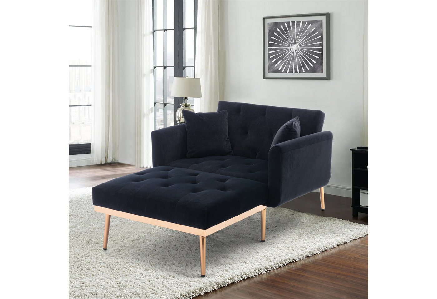 STILVORA Sofa mit bettfunktion,Relaxsessel mit liegefunktion,verstellbare Klappsofa, Verstellbarer Ruhesessel mit 3 Positionen, Komfortable Polsterung, Armlehnen und Kissen STILVORA Sofa mit bettfunktion,Relaxsessel mit liegefunktion,verstellbare Klappsofa, Verstellbarer Ruhesessel mit 3 Positionen, Komfortable Polsterung, Armlehnen und Kissen von STILVORA