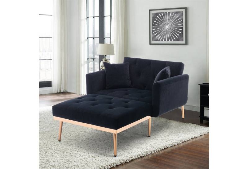STILVORA Sofa mit bettfunktion,Relaxsessel mit liegefunktion,verstellbare Klappsofa, Verstellbarer Ruhesessel mit 3 Positionen, Komfortable Polsterung, Armlehnen und Kissen von STILVORA