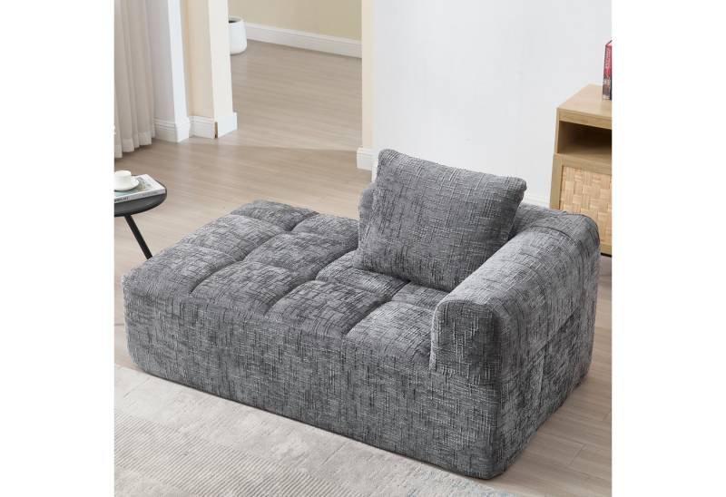 STILVORA Sofa mit bettfunktion,schlafsofa wohnzimmer,sofa 2 sitzer mit relaxfunktion, Komfortables Chaise-Lounge-Sofa ohne Zusammenbau, Kuscheliges Polstersofa mit Seitentaschen, Kissen & Wolkenähnlichem Sitzgefühl, Ideal für Wohnzimmer & Schlafzimmer, Perfekt für Entspannung & Nickerchen von STILVORA