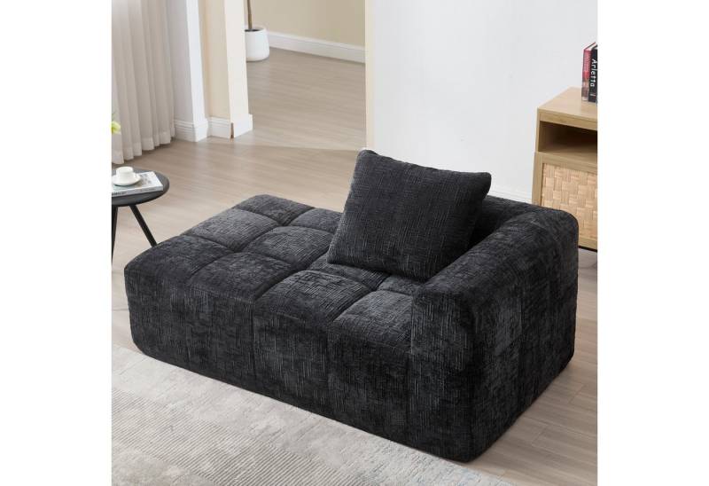 STILVORA Sofa mit bettfunktion,schlafsofa wohnzimmer,sofa 2 sitzer mit relaxfunktion, Komfortables Chaise-Lounge-Sofa ohne Zusammenbau, Kuscheliges Polstersofa mit Seitentaschen, Kissen & Wolkenähnlichem Sitzgefühl, Ideal für Wohnzimmer & Schlafzimmer, Perfekt für Entspannung & Nickerchen von STILVORA