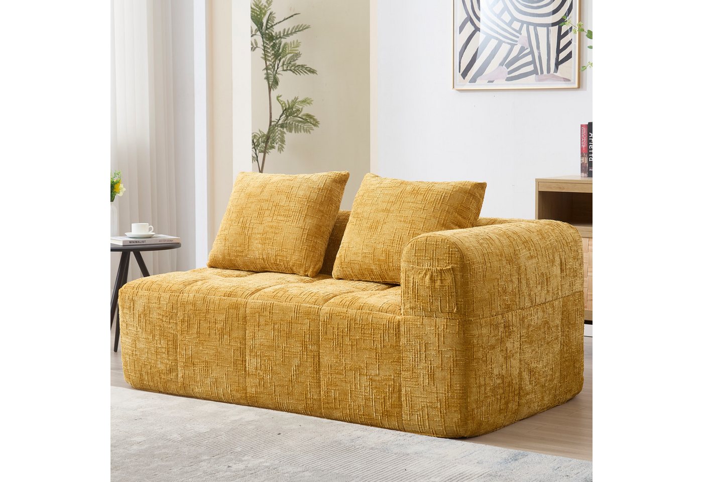 STILVORA Sofa mit bettfunktion,schlafsofa wohnzimmer,sofa 2 sitzer mit relaxfunktion, für 2 Personen, kein Zusammenbau erforderlich – Flauschiges Sofa mit Kissen, praktischen Seitentaschen, ideale Entspannung für Wohnzimmer & Schlafzimmer, perfekt für Entspannen & Mittagsschlaf, Perfekt für Entspannung & Nickerchen STILVORA Sofa mit bettfunktion,schlafsofa wohnzimmer,sofa 2 sitzer mit relaxfunktion, für 2 Personen, kein Zusammenbau erforderlich – Flauschiges Sofa mit Kissen, praktischen Seitentaschen, ideale Entspannung für Wohnzimmer & Schlafzimmer, perfekt für Entspannen & Mittagsschlaf, Perfekt für Entspannung & Nickerchen von STILVORA