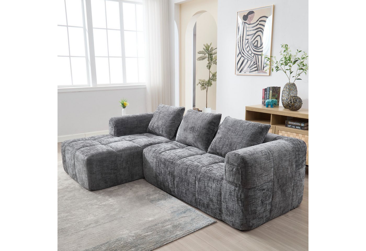 STILVORA Sofa mit bettfunktion,schlafsofas wohnzimmer,sofa l-form mit relaxfunktion, Perfekt für Entspannung & Nickerchen STILVORA Sofa mit bettfunktion,schlafsofas wohnzimmer,sofa l-form mit relaxfunktion, Perfekt für Entspannung & Nickerchen von STILVORA