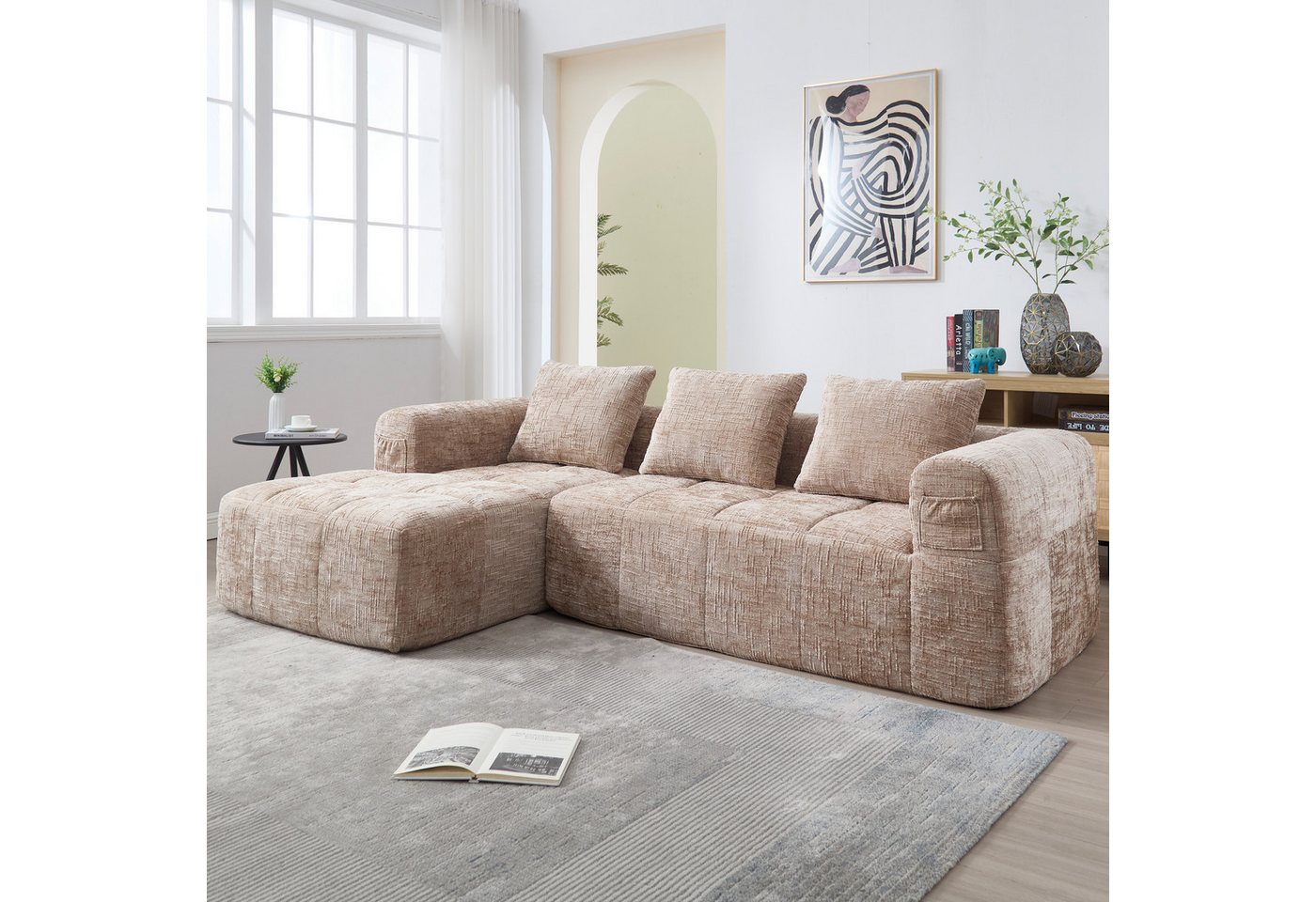 STILVORA Sofa mit bettfunktion,schlafsofas wohnzimmer,sofa l-form mit relaxfunktion, Perfekt für Entspannung & Nickerchen STILVORA Sofa mit bettfunktion,schlafsofas wohnzimmer,sofa l-form mit relaxfunktion, Perfekt für Entspannung & Nickerchen von STILVORA