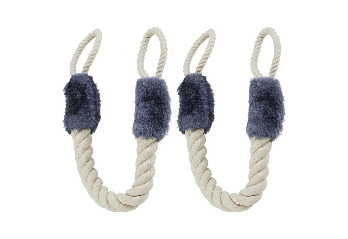 STILVORA Türdämpfer 2-teiliges Türschutz-Set – Türstopper & Türseil-Klemme, Haustierschutz (57cm, 2 St., Polyesterfasern), Klemmschutz-Design,Haustierfreundlich,Stoß- und Geräuschdämpfung von STILVORA