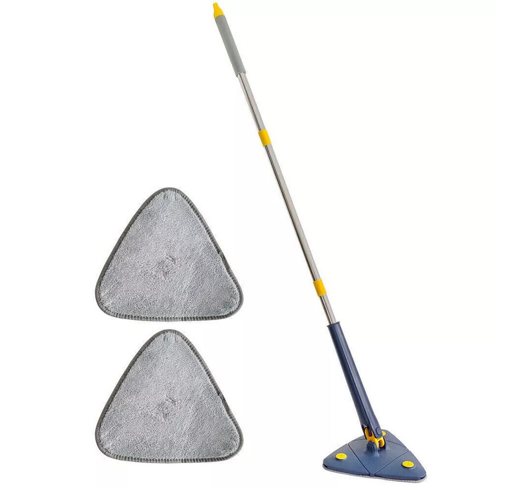 STILVORA Wischmopp 360° Dreiecks-Wischmopp mit Teleskopstiel,Teleskop Bodenwischer, Teleskop-Schrubber Bürste mit 2 Tüchern, für Hartholz Fenster Boden Wand Fliesen Glaswand Decke usw. STILVORA Wischmopp 360° Dreiecks-Wischmopp mit Teleskopstiel,Teleskop Bodenwischer, Teleskop-Schrubber Bürste mit 2 Tüchern, für Hartholz Fenster Boden Wand Fliesen Glaswand Decke usw. von STILVORA