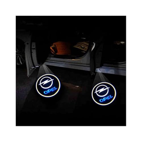 STLYBAZ 2 Stück Autotür Willkommenslichter für Opel Astra H G J Insignia Zafira B Corsa D Vectra C Antara Vivaro, Personalisiert Auto türlicht Atmosphärenlicht türlicht Logo-Projektor ZubehöR von STLYBAZ