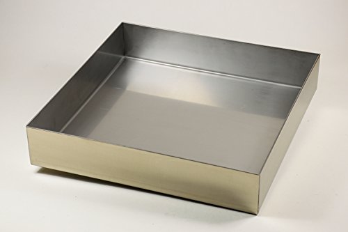 STM-Fulda Edelstahl Wanne Ecken dicht verschweißt 750 x 750 x 50 mm Stärke 1 mm, Abtropfblech, Auffangwanne, Pflanzwanne von STM-Fulda