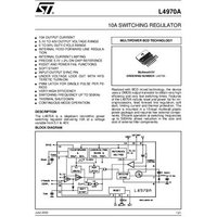 STMicroelectronics L4970A Spannungsregler - DC/DC-Schaltregler Multiwatt-15 Positiv Einstellbar 10A von STMICROELECTRONICS