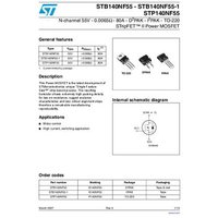 STMicroelectronics STB140NF55T4 MOSFET 1 N-Kanal 300W D2PAK von STMICROELECTRONICS