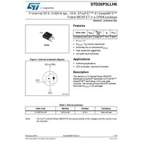 STMicroelectronics STD26P3LLH6 MOSFET 1 P-Kanal 40W TO-252 von STMICROELECTRONICS